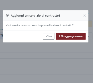 aggiungi un servizio